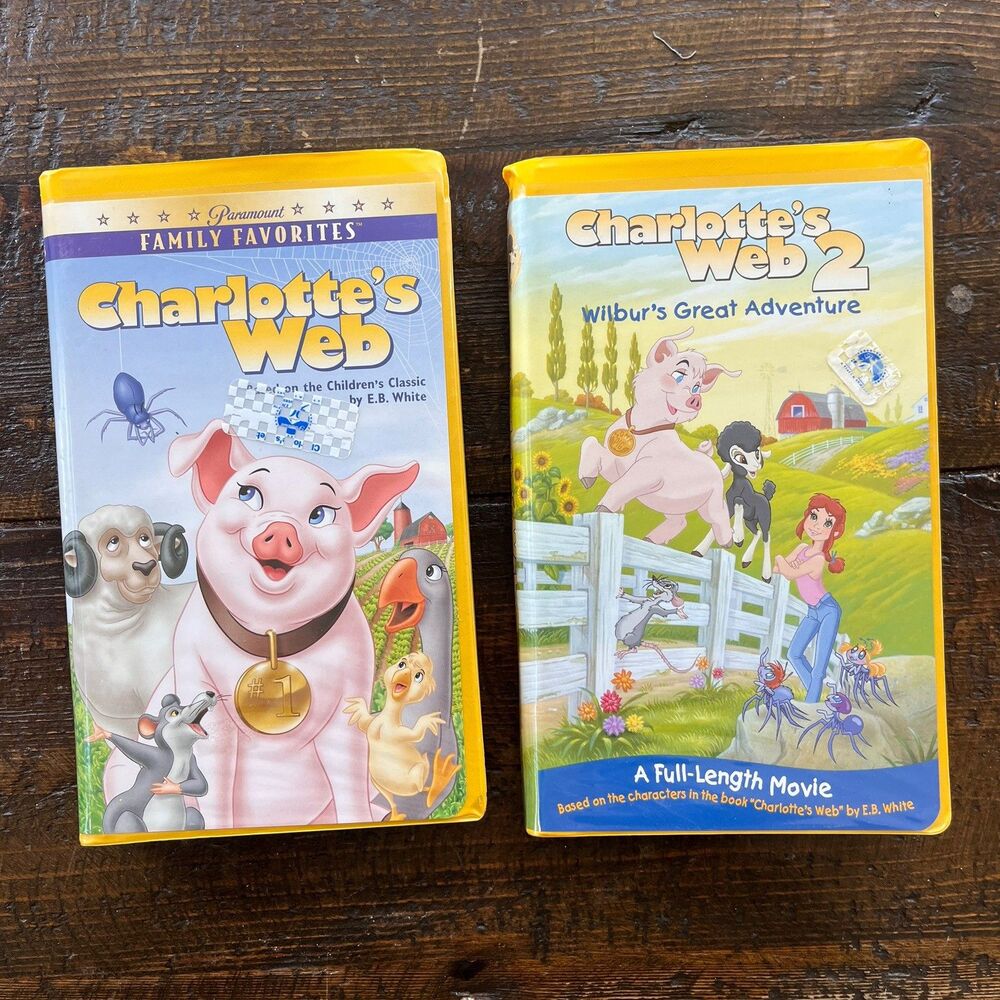 Charlotte's Web and Charlotte's Web 2 Wilbur's Great Adventure VHS